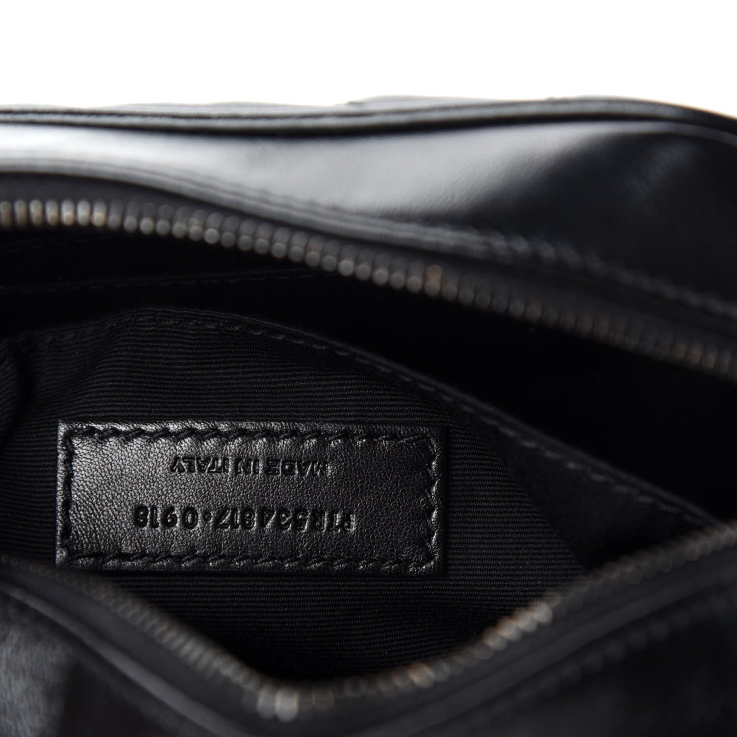 Calfskin Matelasse Monogram Lou Belt Bag Black