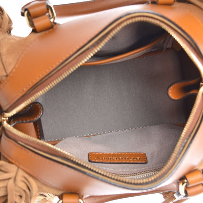 Burberry Prorsum Suede Fringe Mini Bee Shoulder Bag Tan 7 of 9