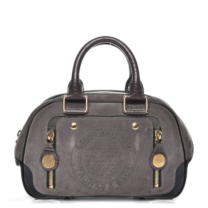 Louis Vuitton Havane Stamped Trunk Bowler PM Gray 1 of 7
