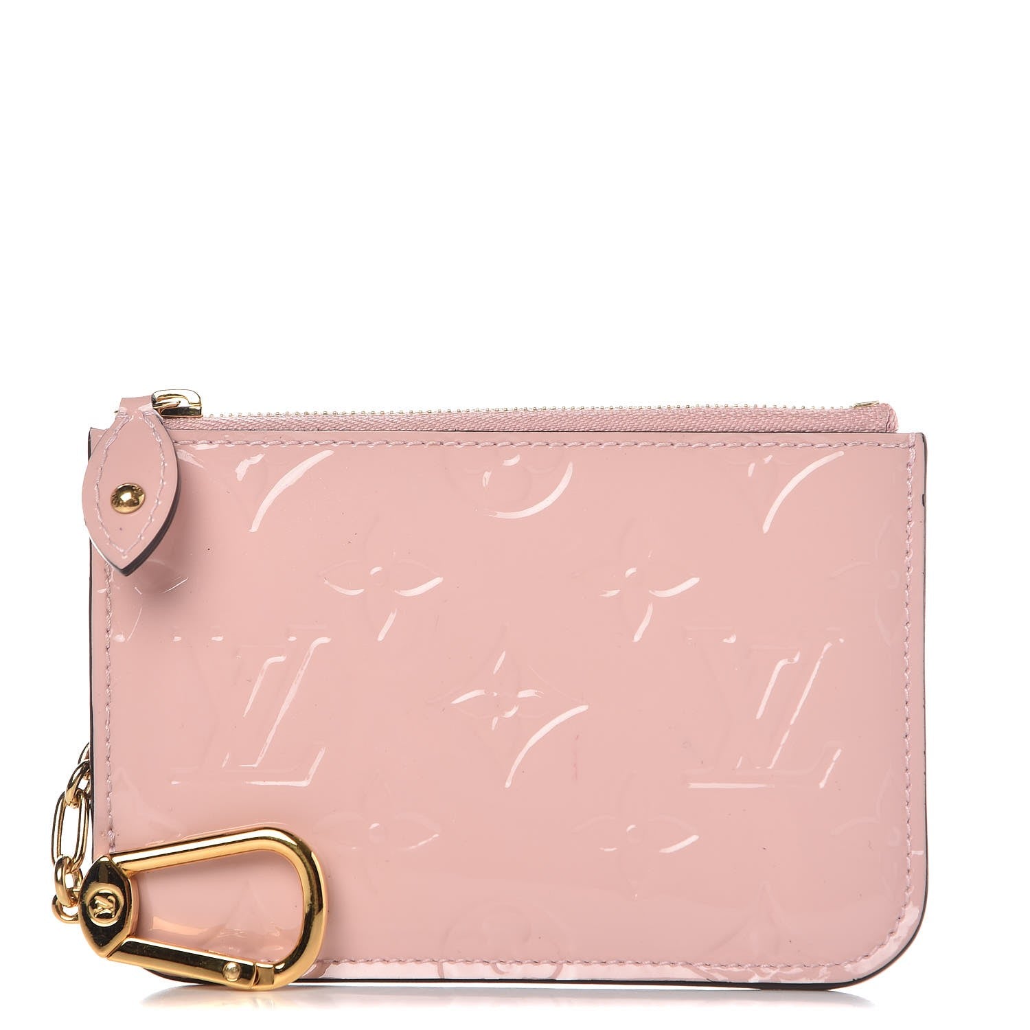 Louis Vuitton Vernis Key Pouch Rose Ballerine 1 of 9