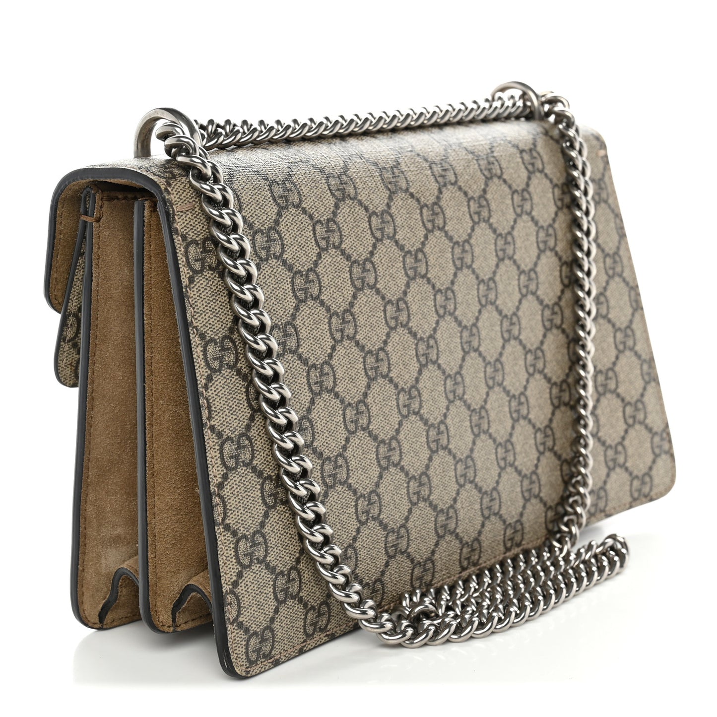 GG Supreme Monogram Small Dionysus Shoulder Bag Taupe