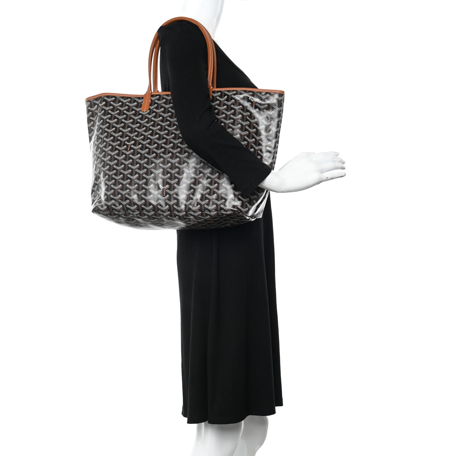 Goyard Goyardine Saint Louis PM Black Gold 2 of 10