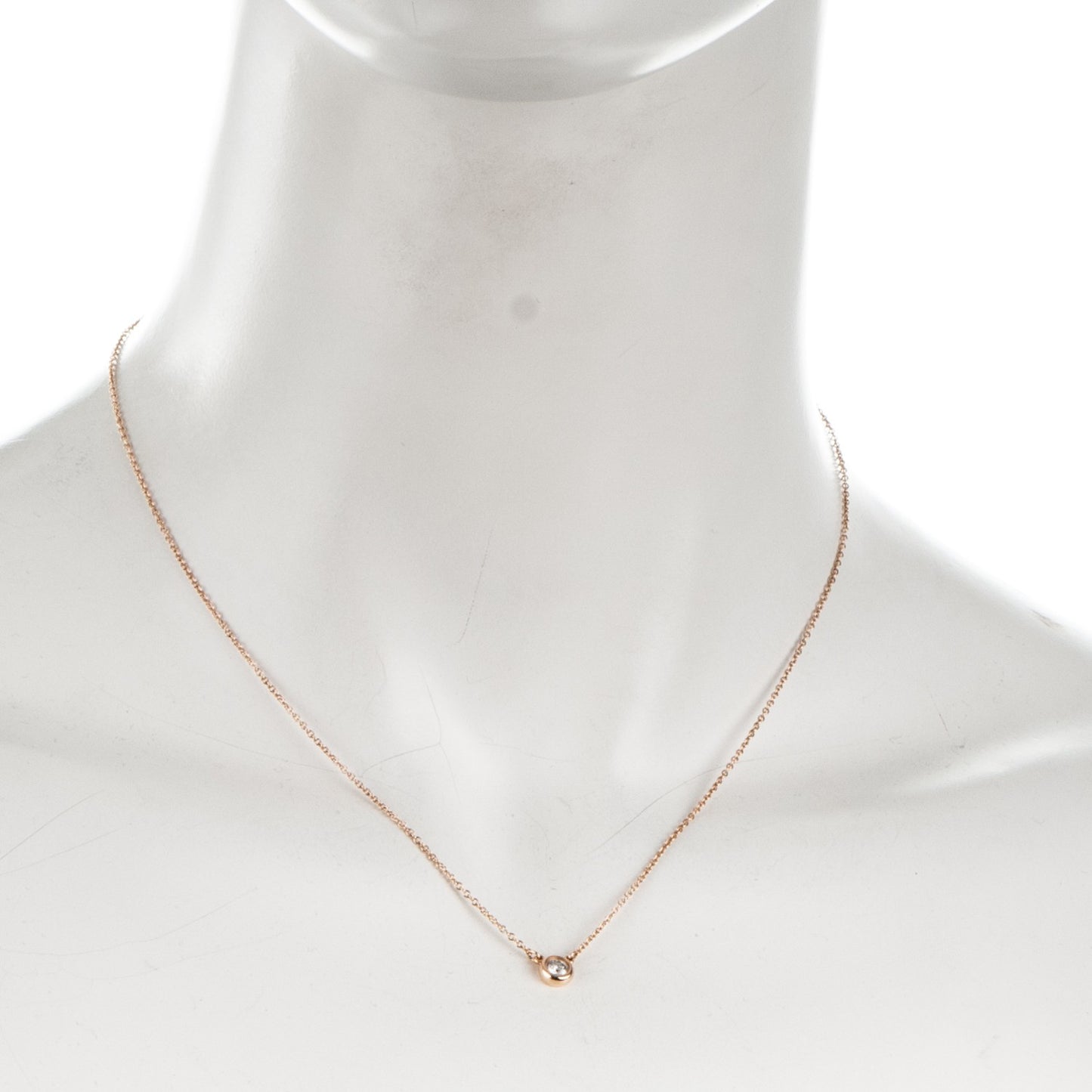18K Yellow Gold Diamond .24ct Elsa Peretti Diamonds by the Yard Pendant Necklace