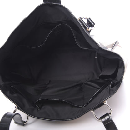 Burberry Nova Check Jeannie Diaper Bag Black 5 of 12