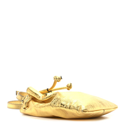 Khaite Metallic Calfskin Cecilia Small Bucket Bag Gold 4 of 9