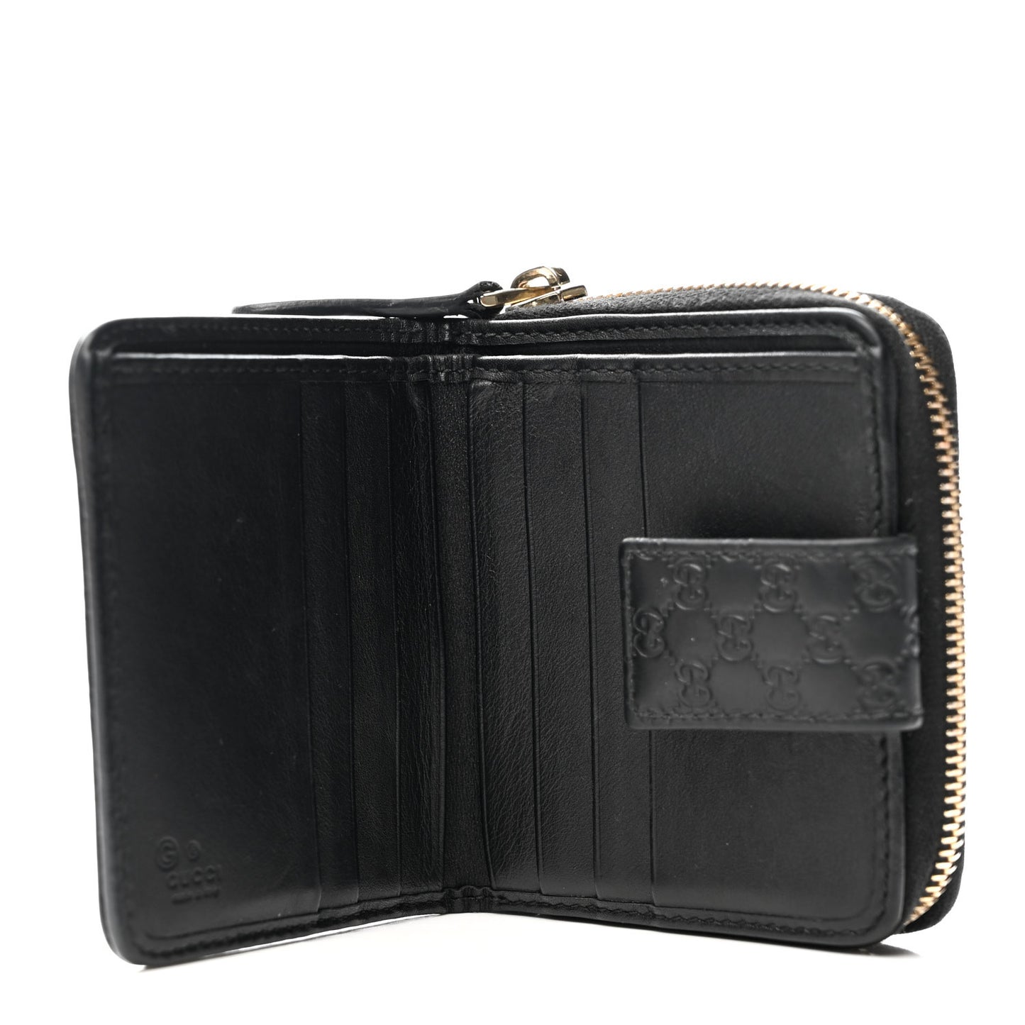 Microguccissima Compact Wallet Black