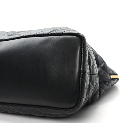 Saint Laurent Calfskin Quilted ES Giant Travel Bag Black 9 of 10