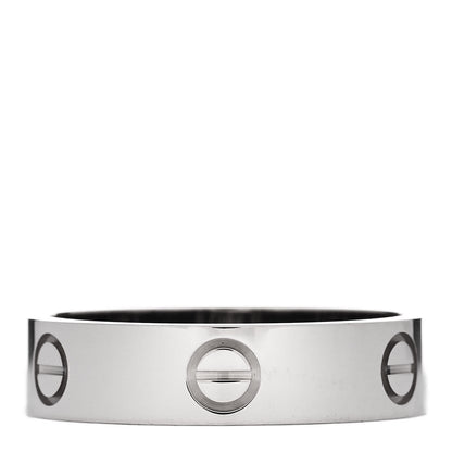 Cartier 18K White Gold 5.5mm LOVE Ring 62 10 3 of 5