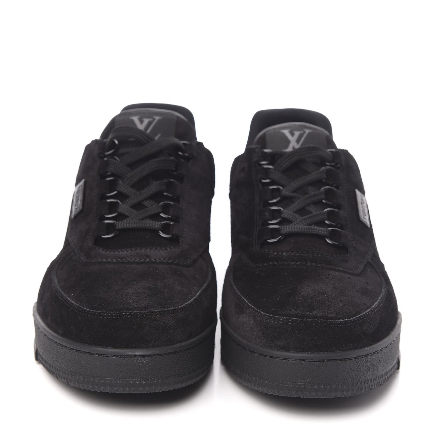 Suede Uniform Sneakers 9.5 Black