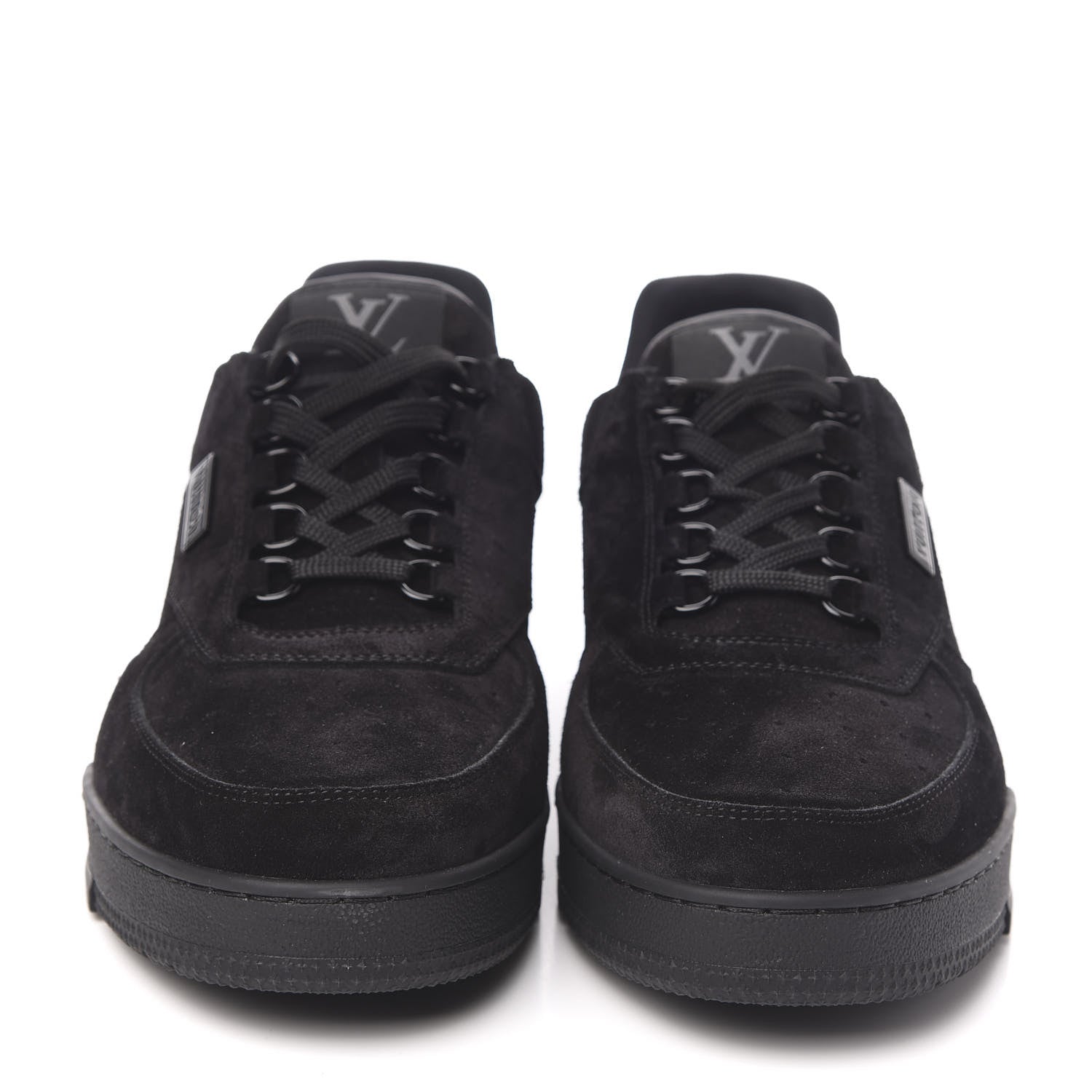 Louis Vuitton Suede Uniform Sneakers 9.5 Black 2 of 9