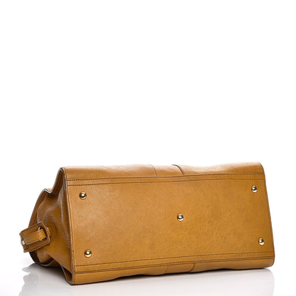 Saint Laurent Sheepskin Medium Cabas ChYc Mustard 4 of 16