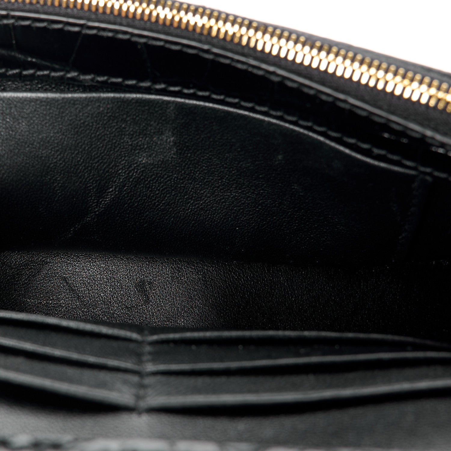 Balenciaga Shiny Calfskin Crocodile Embossed Hourglass Chain Bag Black 11 of 11