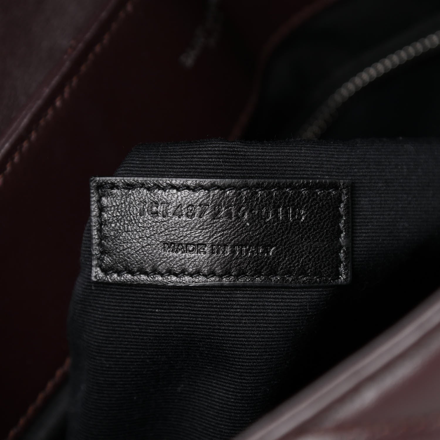 Saint Laurent Calfskin Y Quilted Monogram Medium Loulou Chain Satchel Amaranto 7 of 10