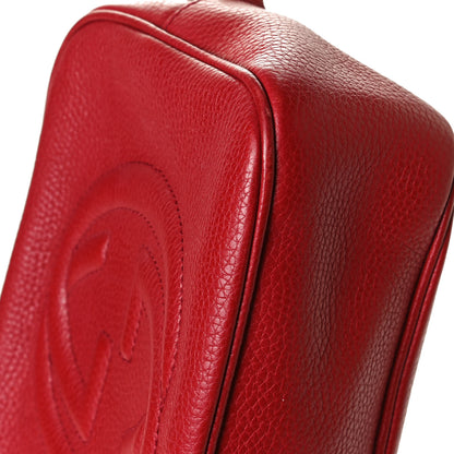 Gucci Pebbled Calfskin Small Soho Disco Bag Tabasco Red 12 of 16
