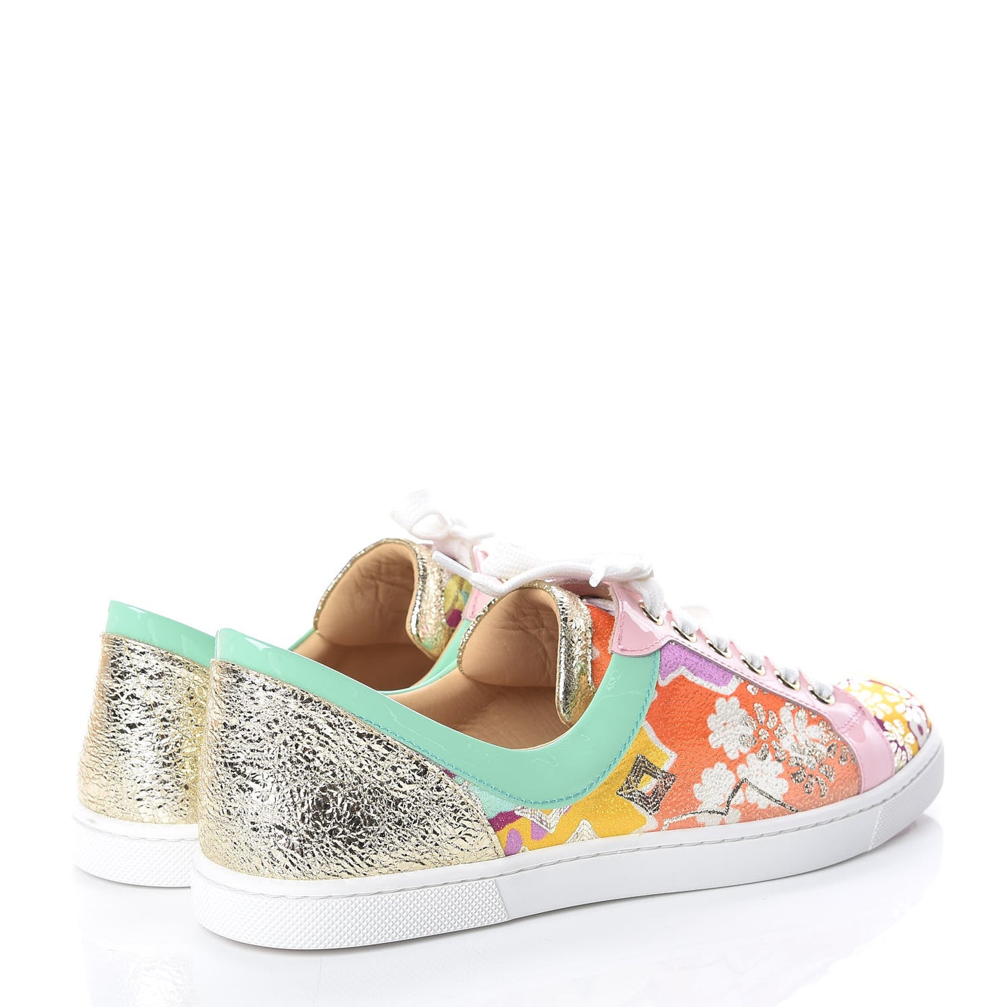 Patent Tissu Kyoto Flamingirl Flats 38 Multicolor