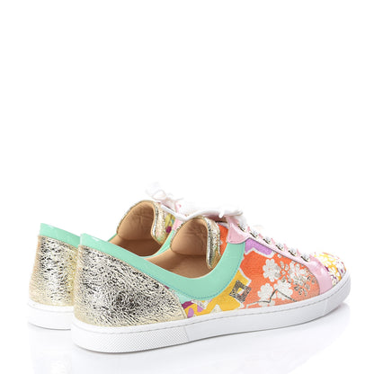 Christian Louboutin Patent Tissu Kyoto Flamingirl Flats 38 Multicolor 4 of 10
