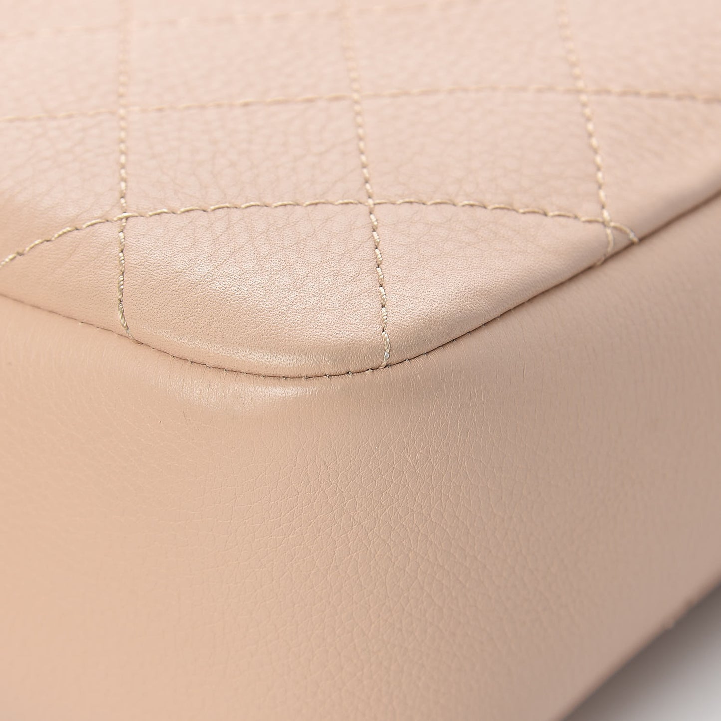 Grained Calfskin Archi Chic Flap Beige