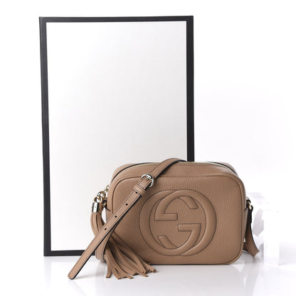 Gucci Pebbled Calfskin Small Soho Disco Bag Rose Beige 11 of 11
