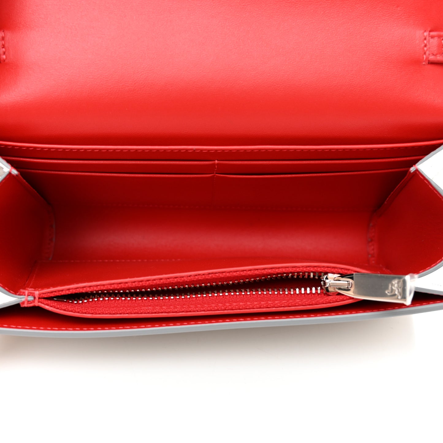 Patent Calfskin Loubi54 Wallet On Chain Goose