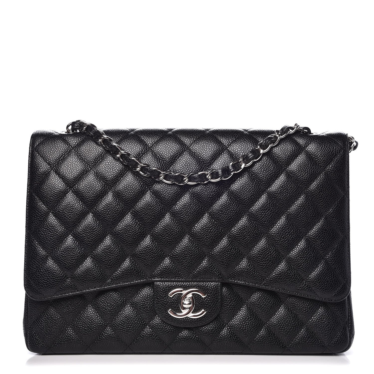 Chanel Caviar Quilted Maxi Double Flap Black 1 of 8