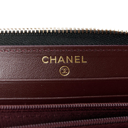 Chanel Caviar Quilted Medium Zip Around Wallet Black 6 of 12