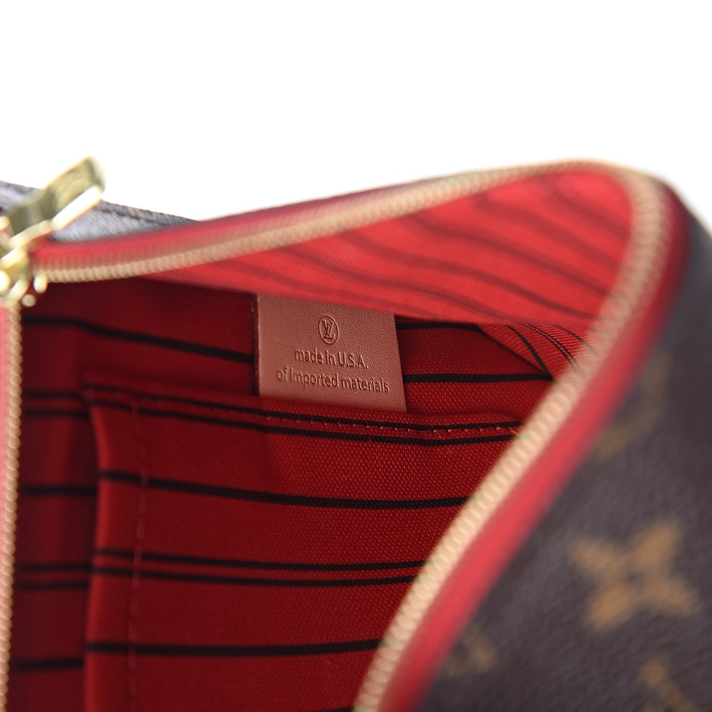 Monogram Neverfull MM GM Pochette Cherry