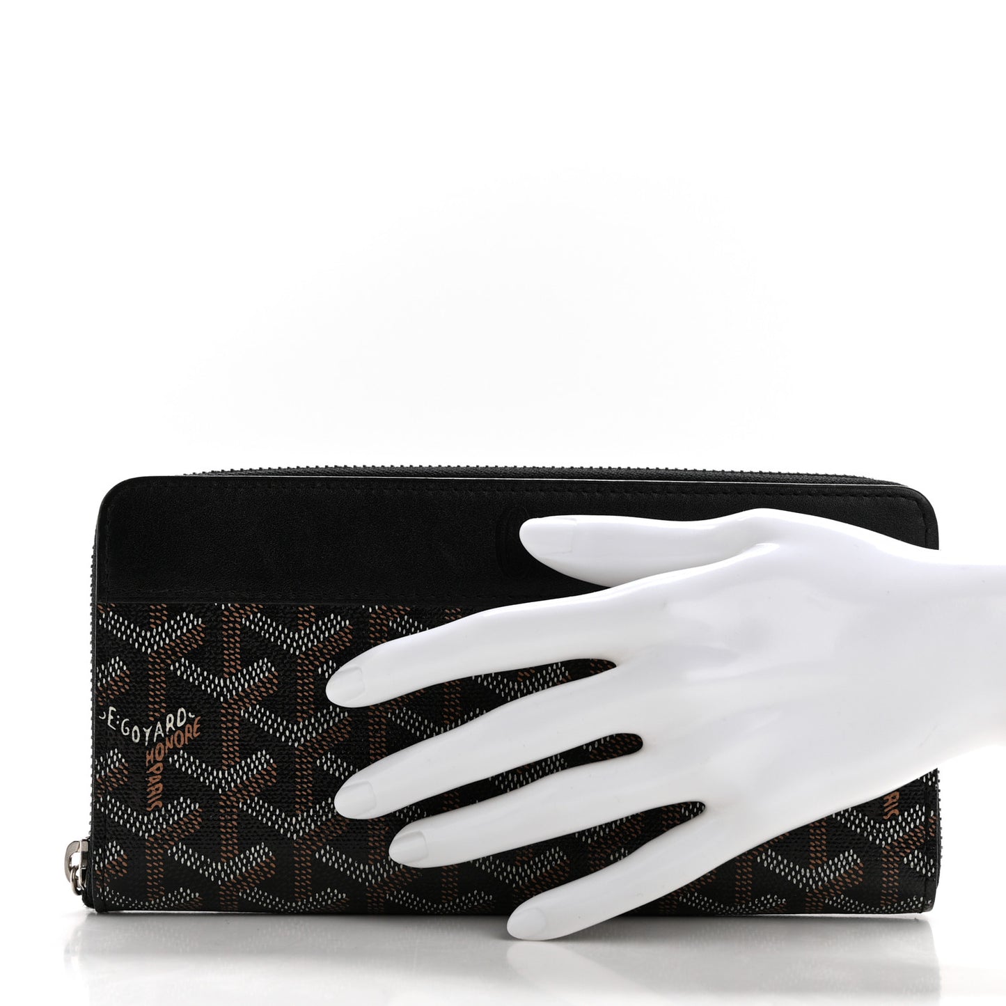 Goyardine Matignon Zip Around GM Wallet Black