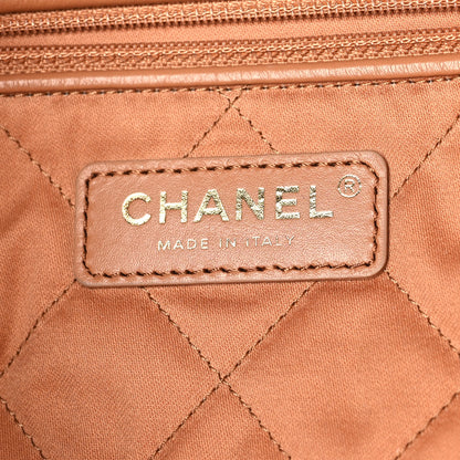 Chanel Shiny Calfskin Quilted Small Chanel 22 Camel 8 of 13