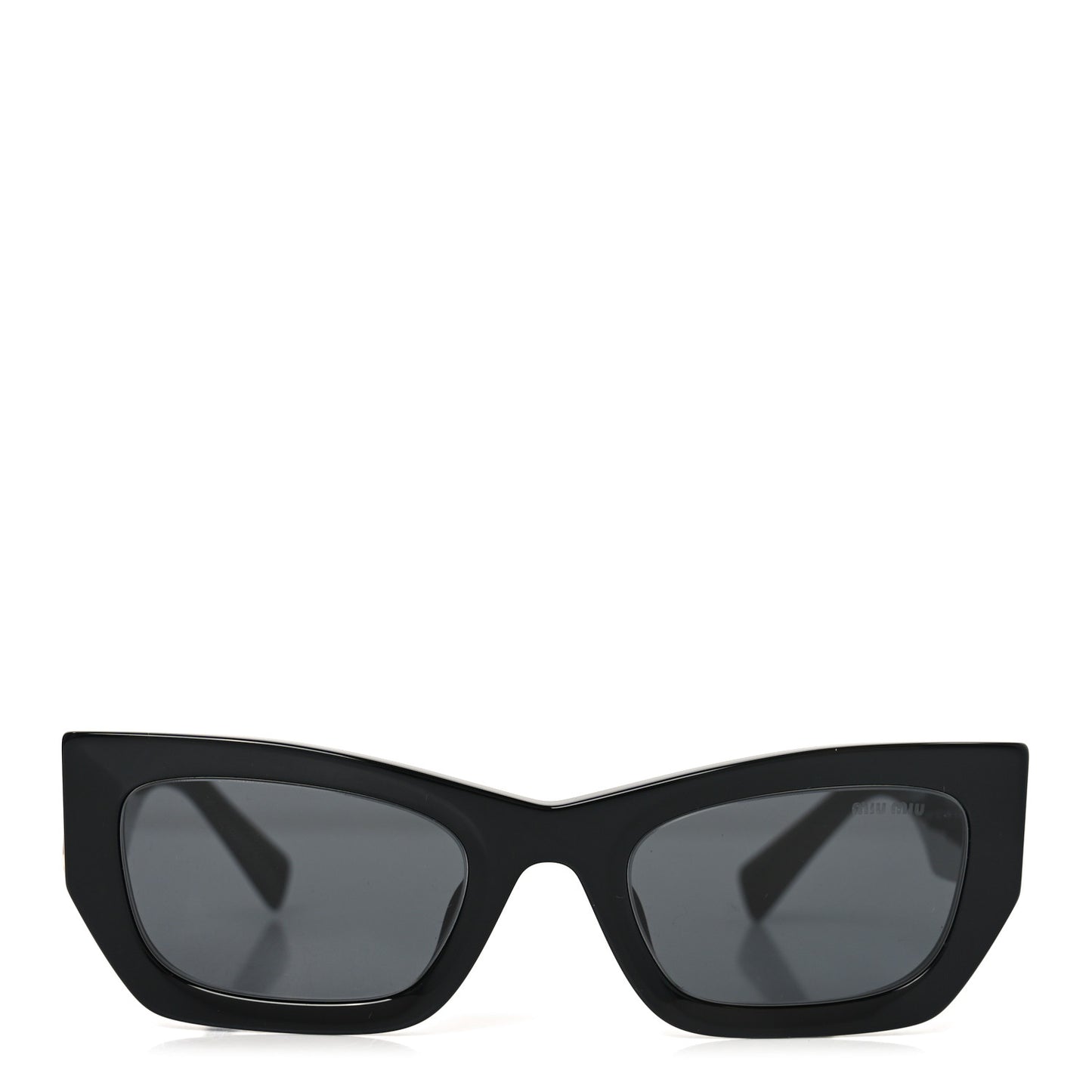 Acetate Rectangle Sunglasses SMU 09W Black
