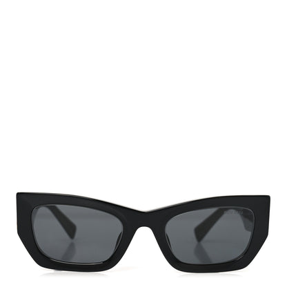 Miu Miu Acetate Rectangle Sunglasses SMU 09W Black 2 of 7