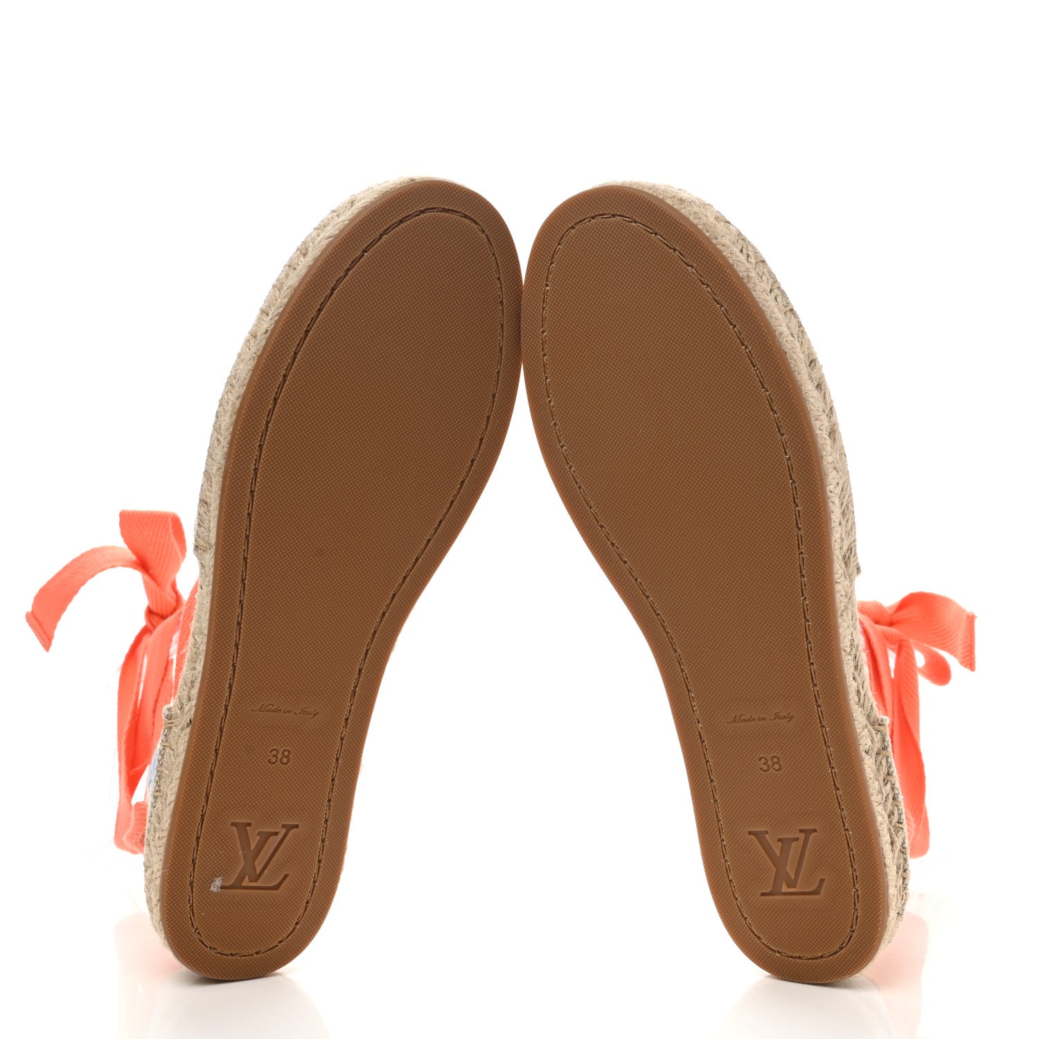 Louis Vuitton Canvas Monogram Starboard Espadrille Flats 38 Blue 5 of 8