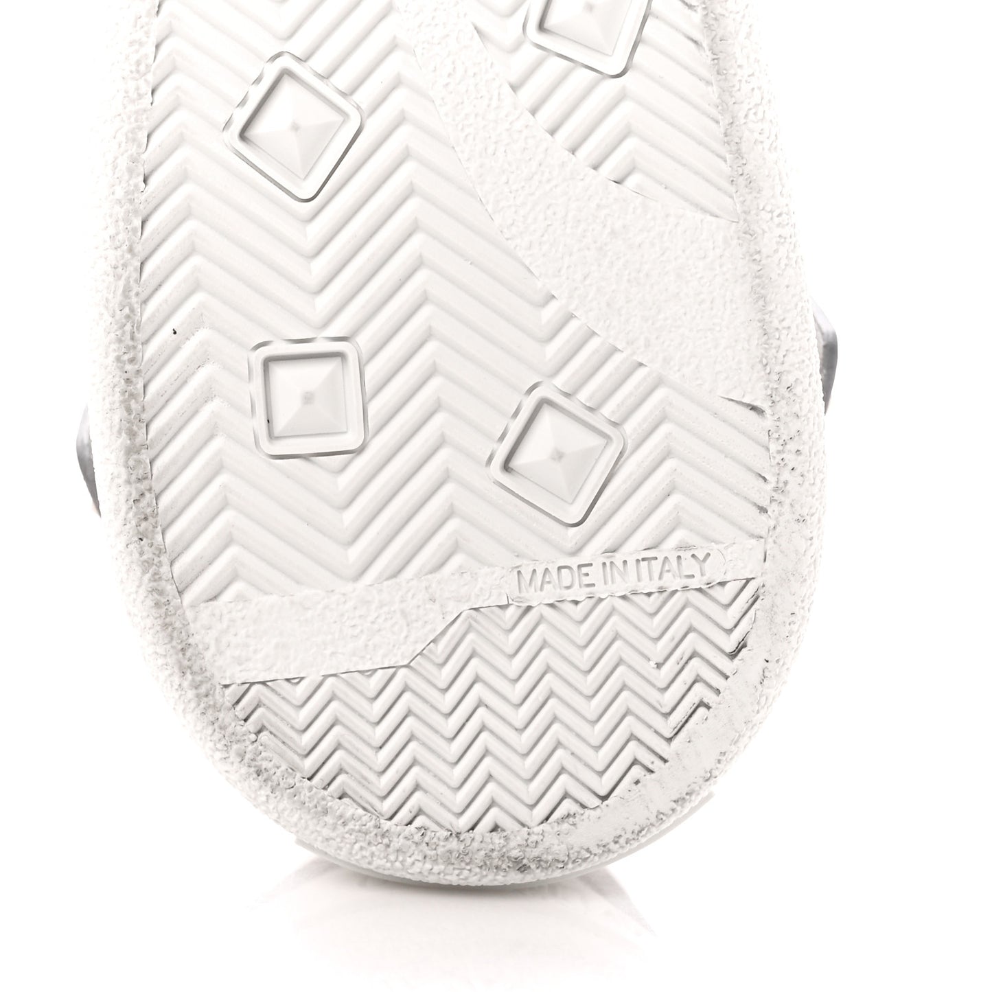 Calfskin Womens Backnet Sneakers 38.5 White Silver