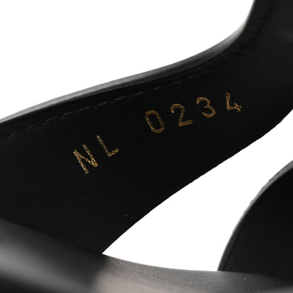 Louis Vuitton Calfskin LV Isola Flat Sandals 38 Black 9 of 9