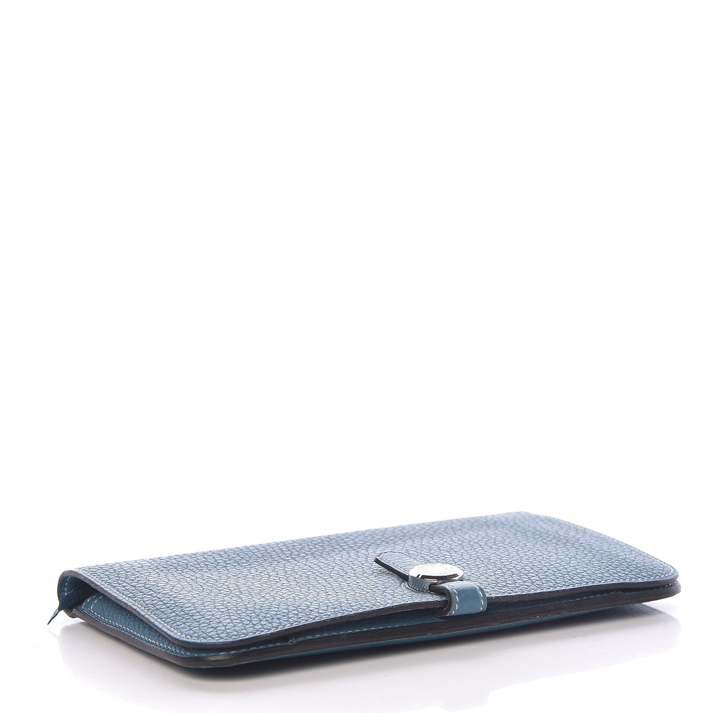 Togo Dogon Duo Wallet Blue Jean