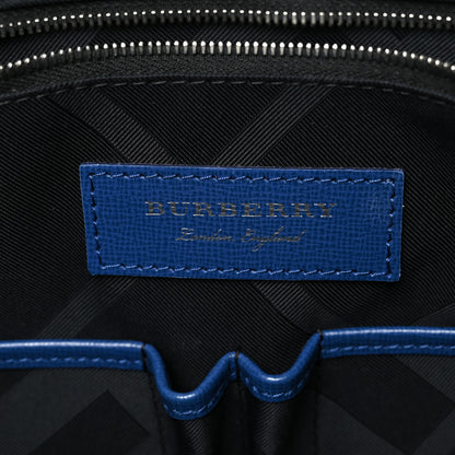 Burberry Textured Calfskin Barrow Briefcase Deep Blue 6 of 8