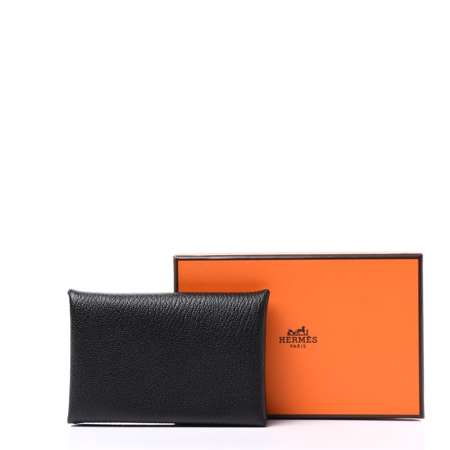 Hermes Chevre Mysore Calvi Card Case Black 9 of 9