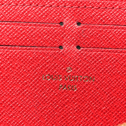 Louis Vuitton Damier Ebene Clemence Wallet Cherry 6 of 7