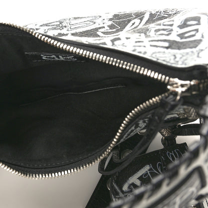Saint Laurent Smooth Calfskin Suede Medium Reversible Monogram Kate Satchel Black 11 of 18