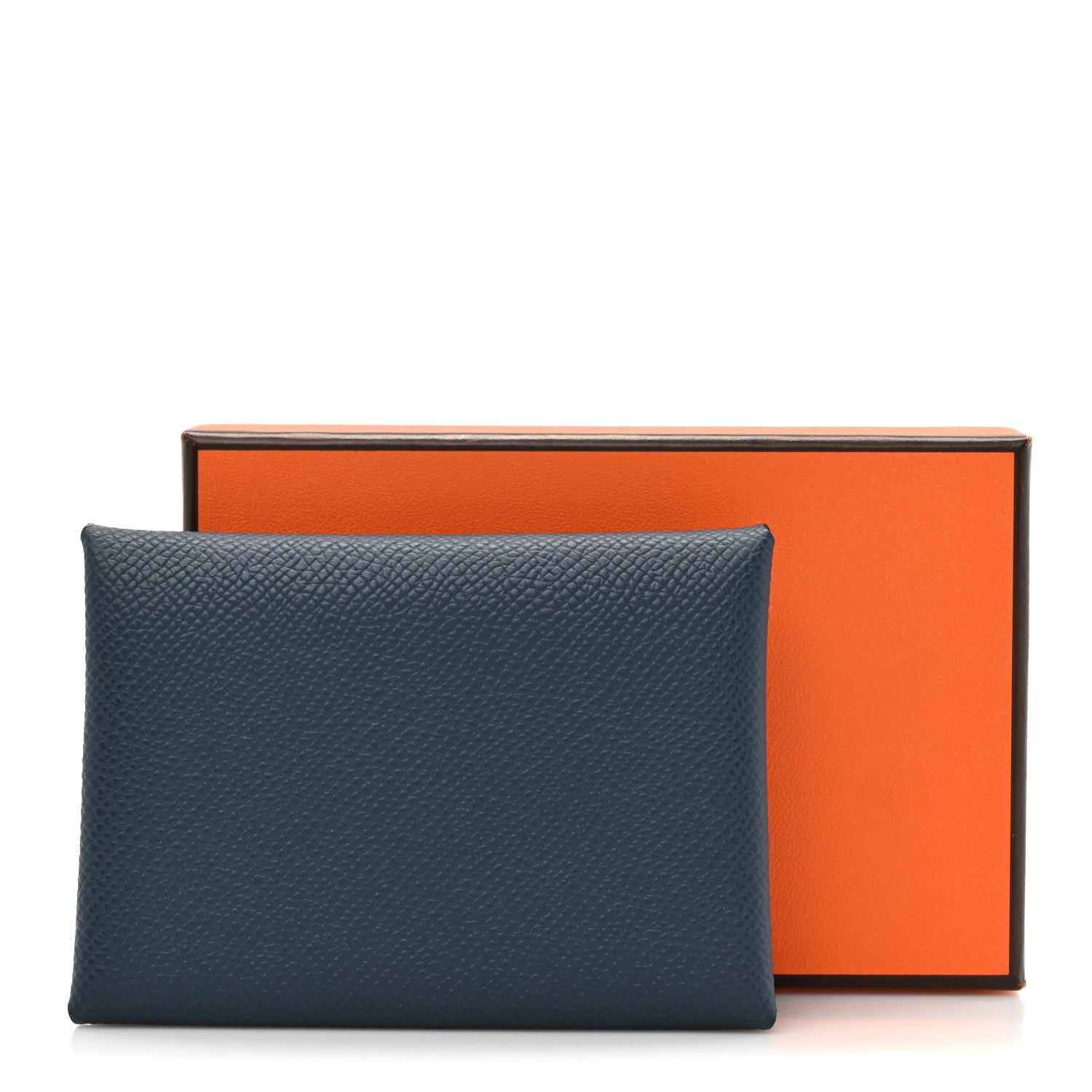 Hermes Epsom Verso Calvi Duo Card Case Bleu De Prusse Vert Fizz 9 of 9