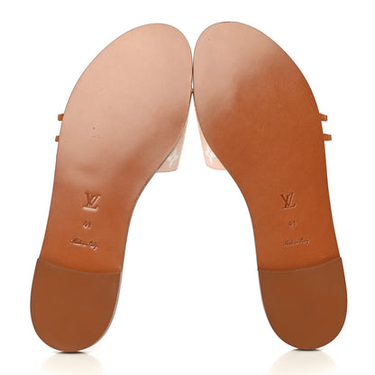Louis Vuitton Monogram By The Pool Lock It Flat Mule 41 Pink 6 of 10