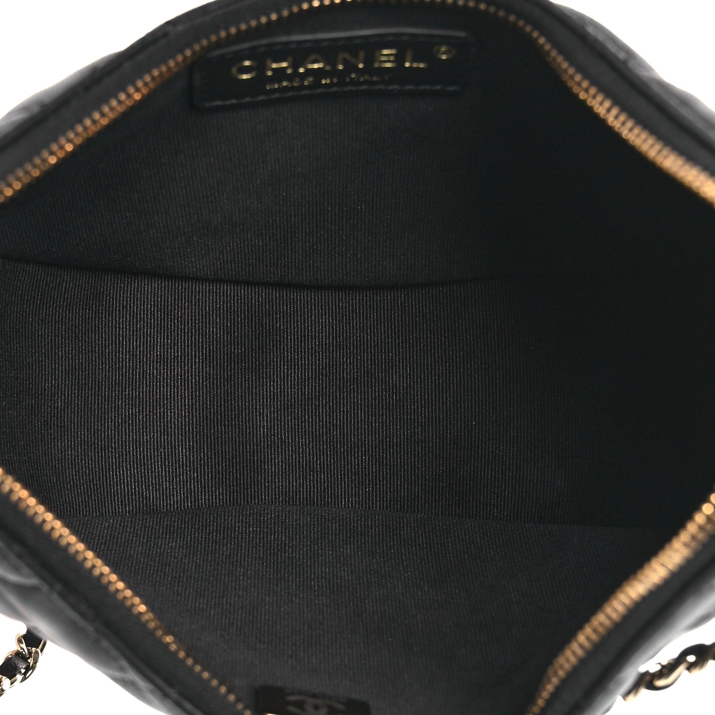 Lambskin Quilted Small Hobo Bag Black
