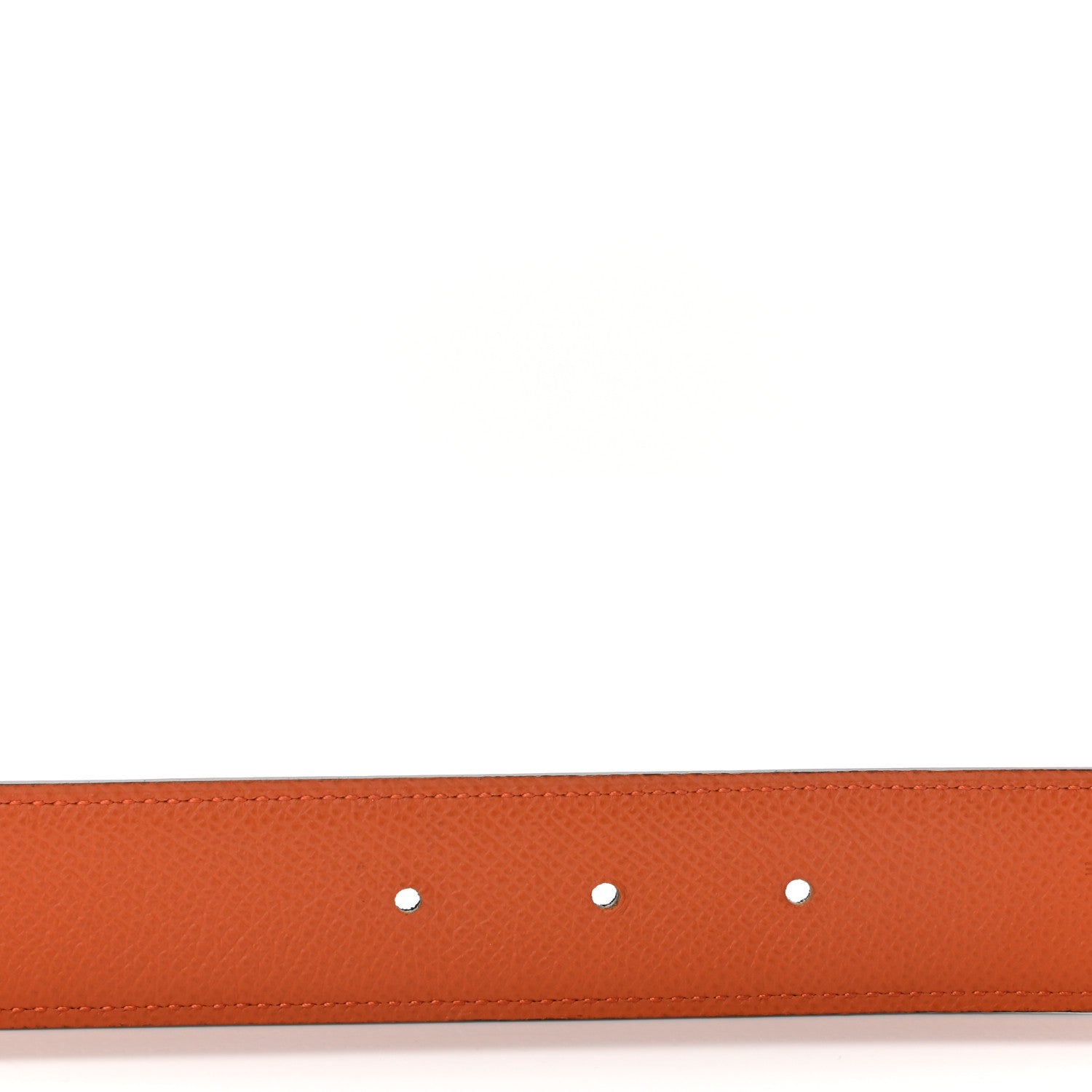 Hermes Swift Epsom 32mm H Belt 75 Black Orange 3 of 6