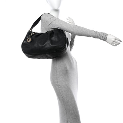 Gucci Guccissima Medium Sukey Hobo Black 2 of 10