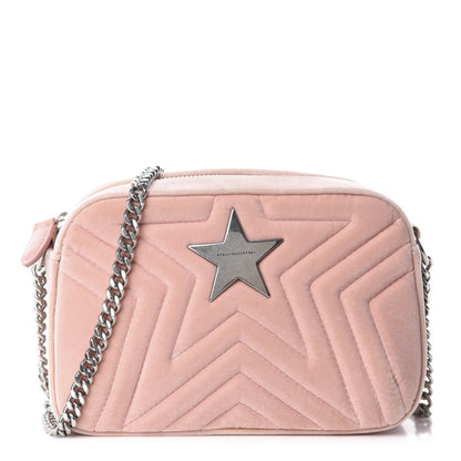 Stella McCartney Velvet Star Patch Shoulder Bag Pink 1 of 11