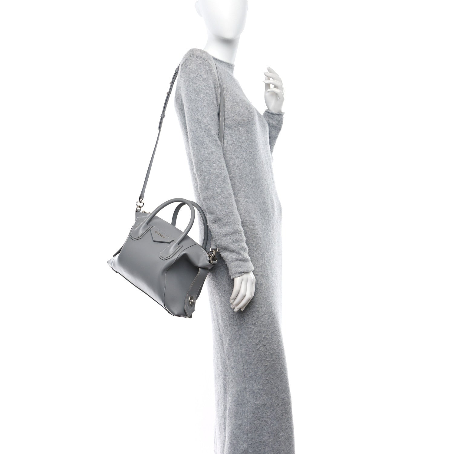 Givenchy Calfskin Small Soft Antigona Pearl Grey 2 of 11