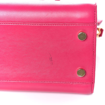 Saint Laurent Calfskin Small Monogram Cabas Fuchsia 10 of 10