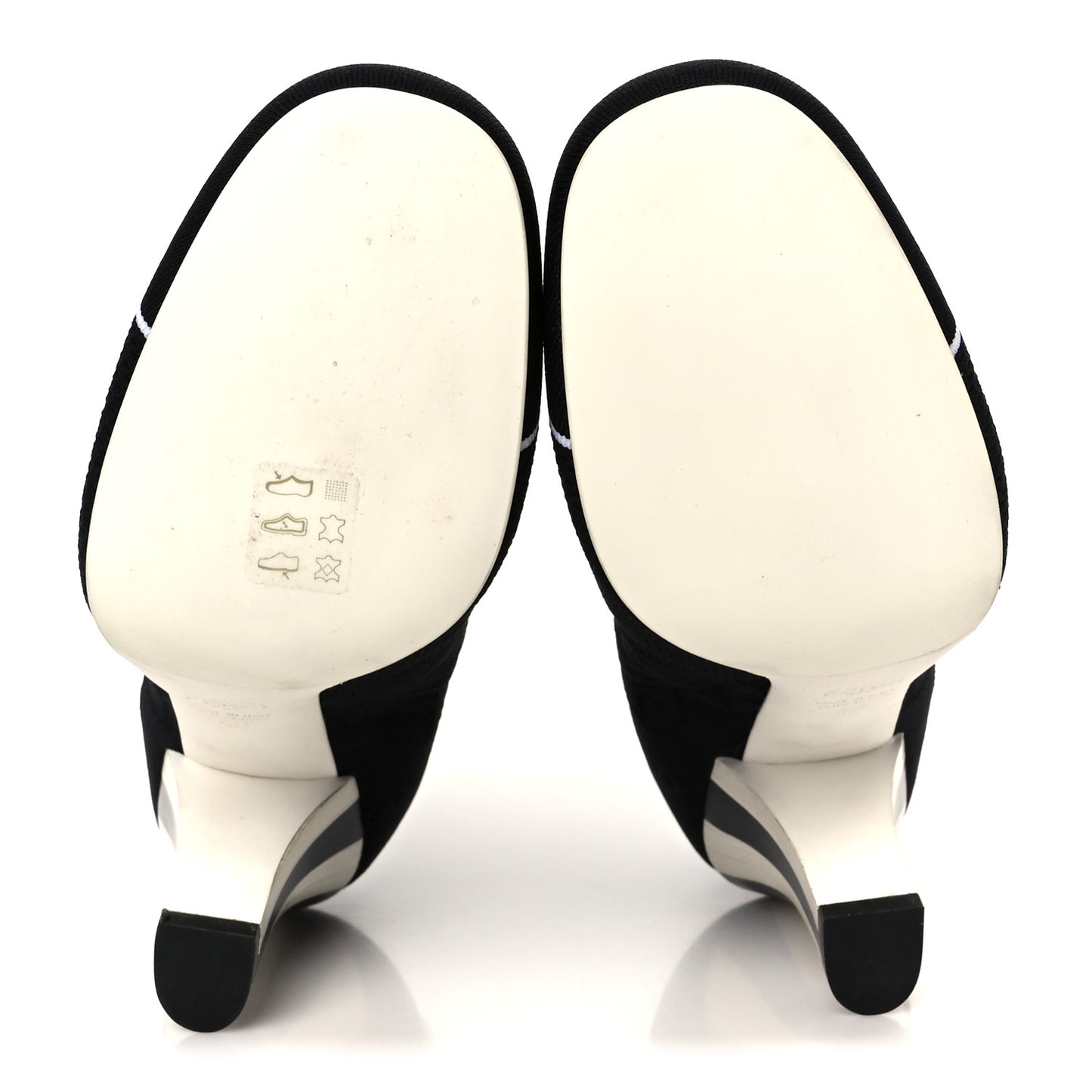 Stretch Fabric Openwork Rockoko 105mm Sock Boots  40 Black White
