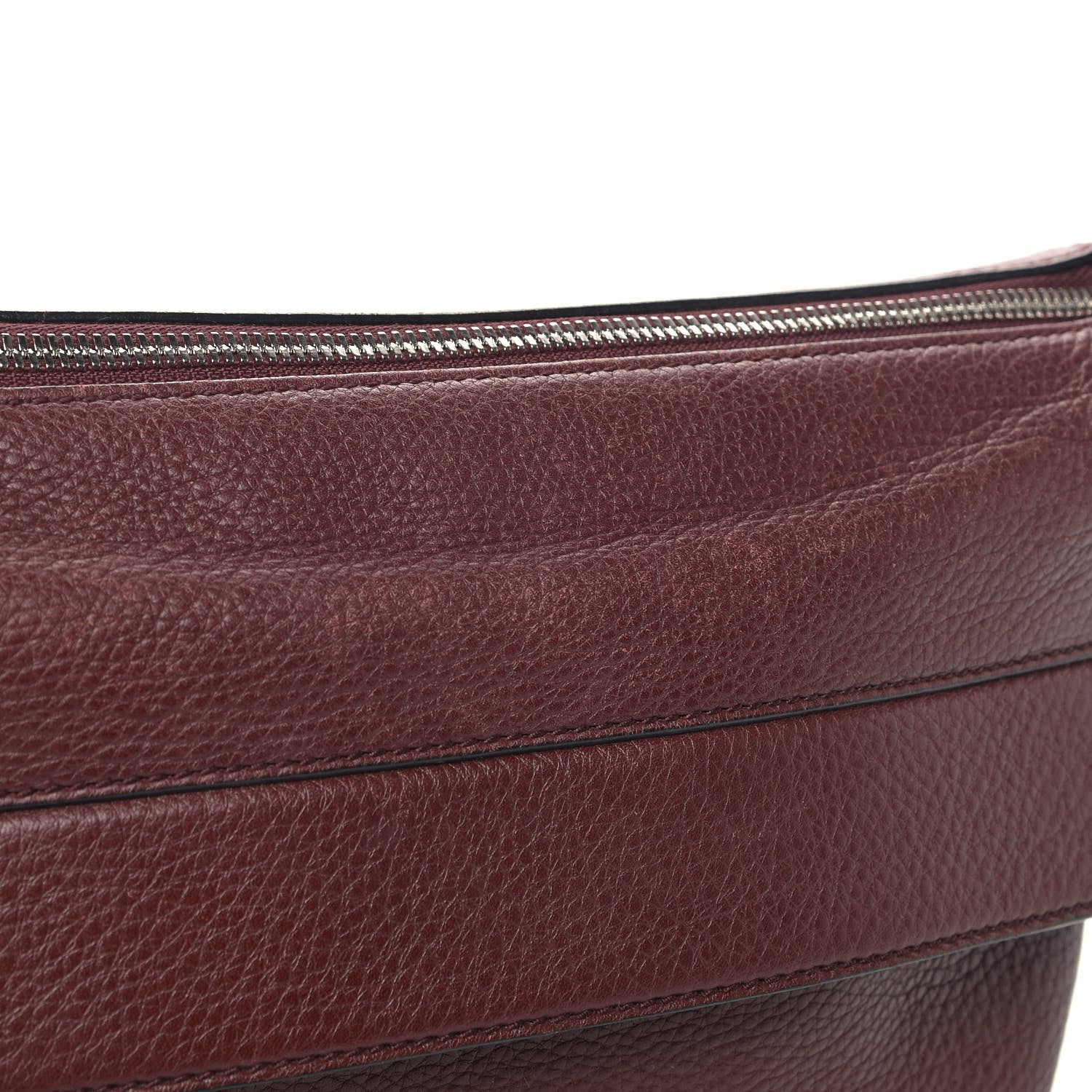 Gucci Pebbled Calfskin Medium Soho Messenger Bag Bordeaux 10 of 14