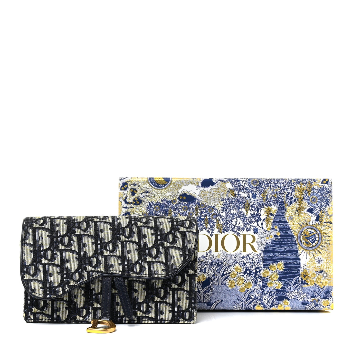 Oblique Saddle Belt Bag Blue