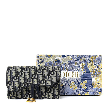 Christian Dior Oblique Saddle Belt Bag Blue 12 of 12
